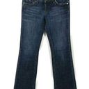 Bebe Womens  Bootcut Blue Low Rise Jeans 27P Whiskers Medium Wash Photo 0