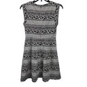 Tracy Reese Plenty By  Women’s XS Dress Pleated Fit Flare Black White Photo 4