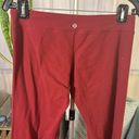 Lululemon  Low Rise Astro pants Size 8 Red/Maroon Color Old Style Photo 2