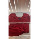 W By Worth  DARK RED 100% RAYON POCKETED DRESS WOMENS SIZE SM Photo 6