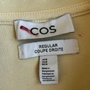 COS Warm Yellow Crew Neck  Cotton Cozy Comfort Sweatshirt Women’s Size Medium Photo 2