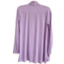 Gibson NEW  Women Size Medium Purple Ribbed Open Front Cardigan Sweater Photo 2