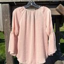 Crave fame  by Almost Famous Pink Long Sleeve Blouse Women’s Size Medium Photo 3