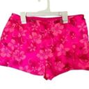 Vintage Y2k Swim Shorts Floral Tropical Flower Pattern Cover Up medium Pink Photo 3