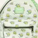 Lounge Fly  Green Sanrio Hello Kitty Keroppi Plaid Mini Backpack Exclusive Photo 1