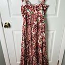 Agua Bendita  Cotton Blare Floral Maxi Dress S Photo 8