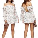 Topshop Floral Cold Shoulder Long Sleeve Romper Photo 5