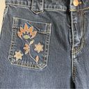 Pilcro  Embroidered Flower Flare Boho Jeans Photo 6
