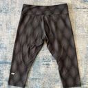 Marika tek  Gray Diamond Patterned Crop Leggings M Photo 1