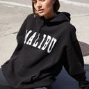 Brandy Melville Malibu Varsity Hoodie in Black Photo 0