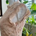 Sans Souci  Lace Short sleeve beige Dress Coquette Girl Wedding Guest Photo 3