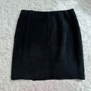 Coldwater Creek  Black Suede Faux Wrap Mini Skirt Petite Small / Medium Photo 5