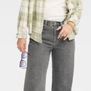 Universal Threads Universal Thread Women's High-Rise Relaxed Wide Leg Jeans - Gray Sz 2/26 Photo 0