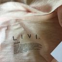 Lane Bryant Livi Active  Pink Peach mesh yoke lightweight hoodie Photo 4