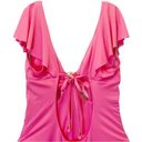 Trina Turk NWT  Monaco Solids Flutter One Piece Swimsuit Geranium Pink Size 6 NEW Photo 6