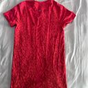 Lululemon Red Cheetah/Leopard Print  Swiftly Tech Shortsleeve Photo 1