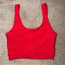 Anthropologie Wilo and the Label Base Scoop Contour Sports Bra Red Size XS  Photo 1