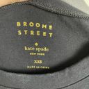 Kate Spade  Top Broome Street Lace Flounce Tee Black Size XXS Photo 3