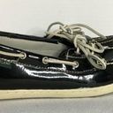 EastLand  Solid Black Womens Rosy Boat Shoes  Lace Up Leather Size 7M Photo 6