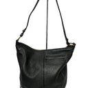 The Sak  Black Pebble Leather Shoulder Bag Soft Leather Hobo Boho Purse Photo 1