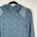 prAna  LeLand Pullover Hoodie Zig Zag Aztec Print Sz Medium Cotton Photo 4