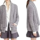 J.Crew  Marled Gray Rib Knit Open Sweater Cardigan Chunky Rib Knit Women’s Small Photo 11