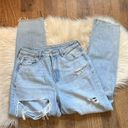 American Eagle  Light Wash Distressed Mom Jeans Photo 4