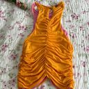 Pilcro  Reversible Scrunched Tank Top Pink Orange Size Small Photo 6