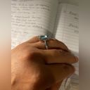 Sterling Silver 💎 925  Blue Topaz Ring size 7 Photo 12