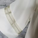 Alexis Hanne Blouse Medium Womens Off Shoulder Strap Eyelet Ivory Photo 4