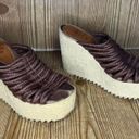 Nine & Co. Vintage 90s Y2k 9 & Co. brown platform chunky textured braided wedge sandals 6 Photo 1