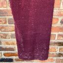 DO+BE  Burgundy Velvet Sequined Sleeveless Mini Tank Slip Dress Size Small Photo 3