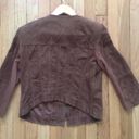 BCBGMAXAZRIA Brown Faux Suede Jacket Small Photo 1