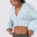 Urban Outfitters  Blue Sydney Cropped Cardigan Sweater Sz M Photo 8