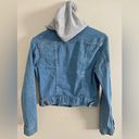 Love Tree  denim button jean jacket with hood casual Photo 6