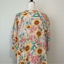 Maurice's  Floral Cinched Sleeves Open Front Kimono Photo 8