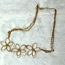 Daisy Gold Toned  Chain Necklace Photo 0