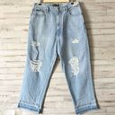 DKNY NWT  Distressed High Rise Straight Leg Jeans Size 31 / 12 Photo 6