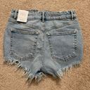 ZARA High Waisted Denim Shorts Blue Size 2 Photo 1