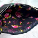 Betsey Johnson Floral Wristlet Cosmetic Bag Clutch Photo 4