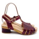 Dansko  Mara Mahogany Leather Open Toe T-Strap Clog Sandal Womens Size 42 | 11.5 Photo 7