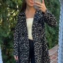 Merona  water repellent cheetah trench coat Photo 1