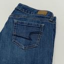 American Eagle  Womens Denim Boyfriend Favorite Jeans Stretch Blue Wash Size 8 Photo 3