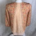 LC Lauren Conrad Peasant Top Peach Floral Flowy Layered Ciffon Boho Photo 2