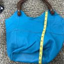 The Sak  Large Tote Ocean Blue Leather Purse Photo 1