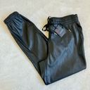 n:philanthropy Scarlett Faux Leather Jogger Pants In Black Photo 3