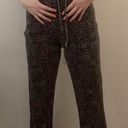 gilligan and o'malley dark purple leopard print sweatpants Photo 0