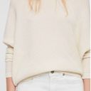 All Saints Deon Wool Cashmere Ribbed Sweater Jumper Crewneck Ivory Beige Photo 4