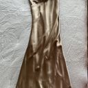 Revelry Skye Satin Dress Gold Size 6 Photo 2