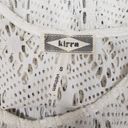 Kirra Cream & Gold Metallic Mesh Tank Top Small Photo 5